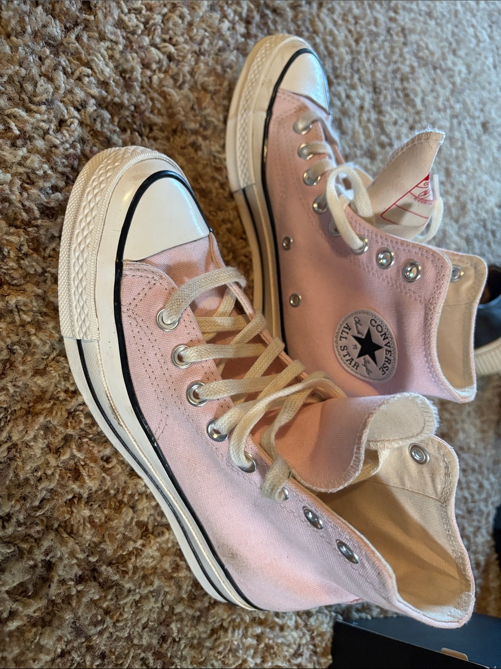 Converse High Top Sneakers - Light Pink Canvas